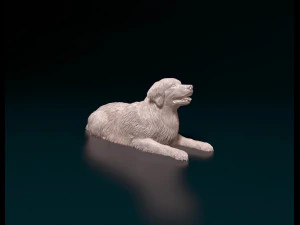 Золотистый ретривер 06 3D Принт Модель