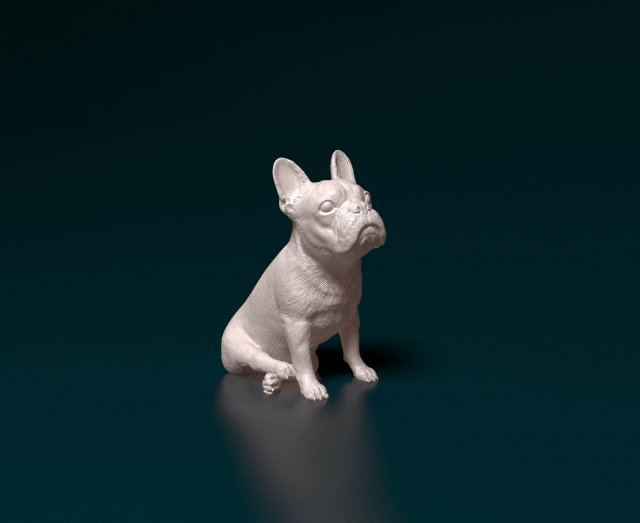 French bulldog 010 Modelo de Impressão 3D .c4d .max .obj .3ds .fbx .stl .blend 