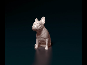 French bulldog 010 Modelo de Impressão 3D