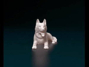 German shepherd 05 3D Print Model