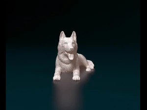 pastor alemán 05 Modelo de impresión 3D