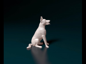 German Shepherd 06 3Dプリントモデル