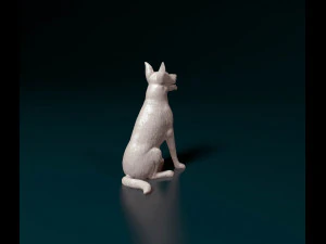 German Shepherd 06 3D Print Model