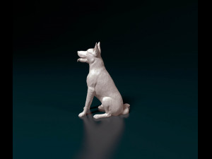 German Shepherd 06 3Dプリントモデル