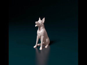 German Shepherd 06 3Dプリントモデル