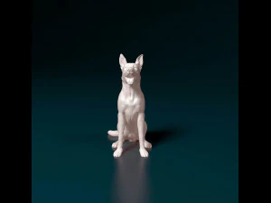 German Shepherd 06 3D Print Model