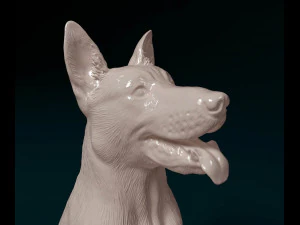 German Shepherd 06 3D Print Model
