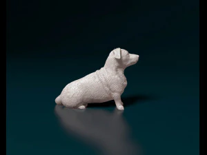 Corgi cross dog 3D Print Model