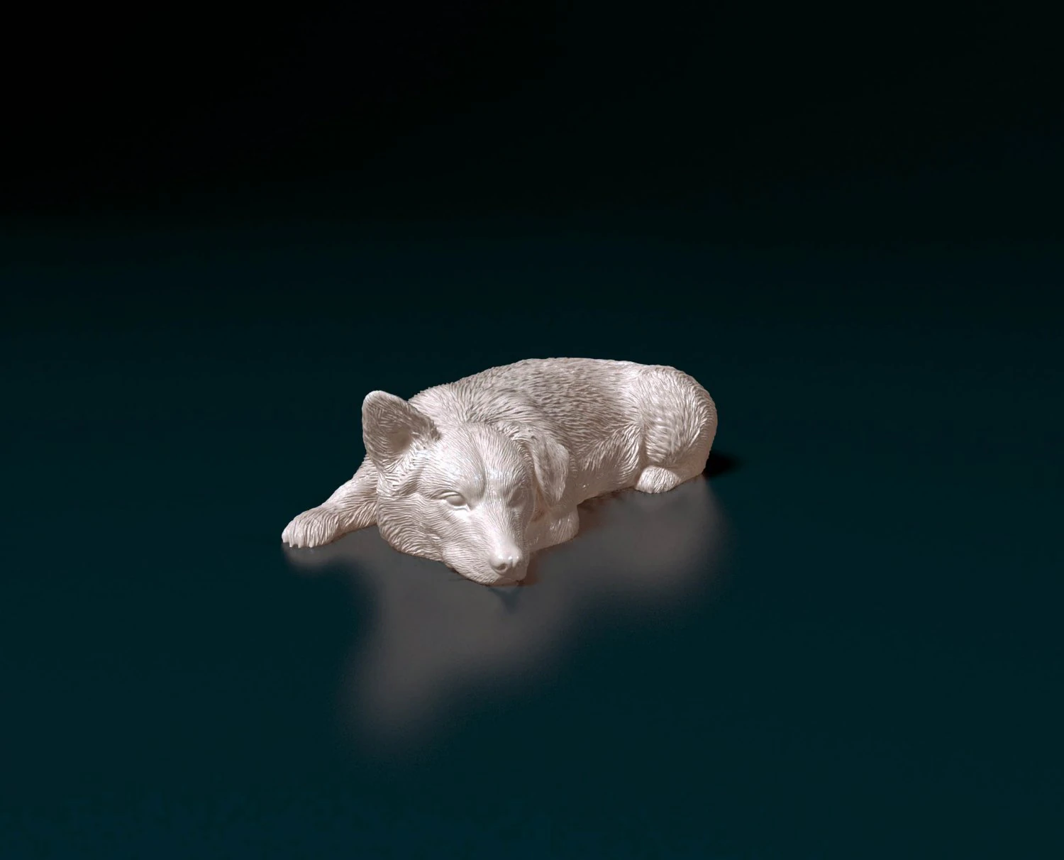 Pembroke Welsh Corgi 3D Print Model .c4d .max .obj .3ds .fbx .stl .blend 