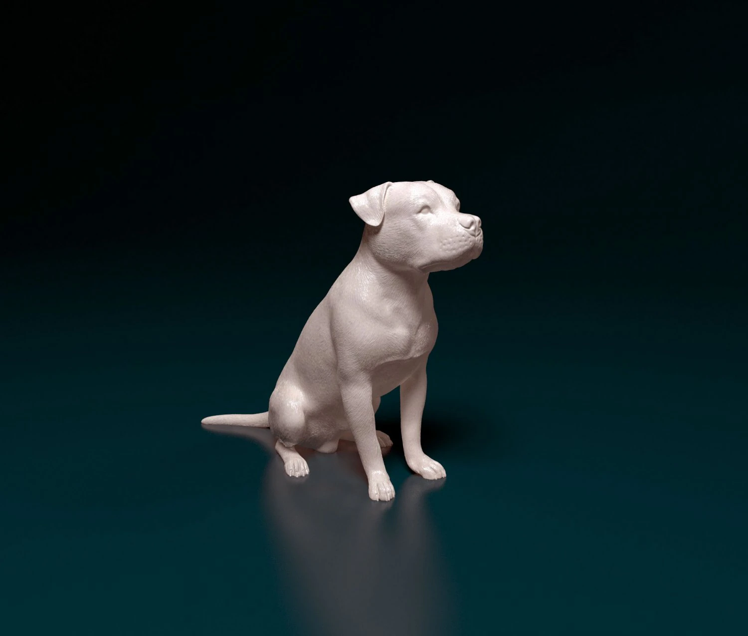 Pitbull 07 3D Print Model .c4d .max .obj .3ds .fbx .stl .blend