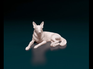 German Shepherd 07 3D Print Model