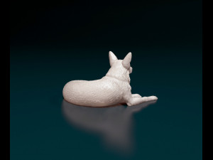 German Shepherd 07 3D Print Model