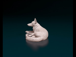 German Shepherd 07 3D Print Model