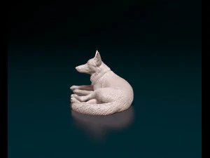 German Shepherd 07 3D Print Model