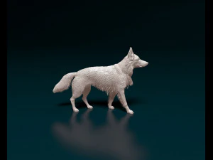 German shepherd 08 3D Print Model