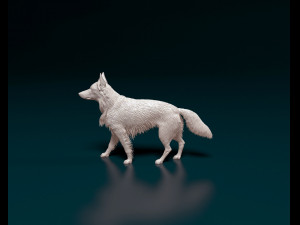 German shepherd 08 Modelo de Impressão 3D