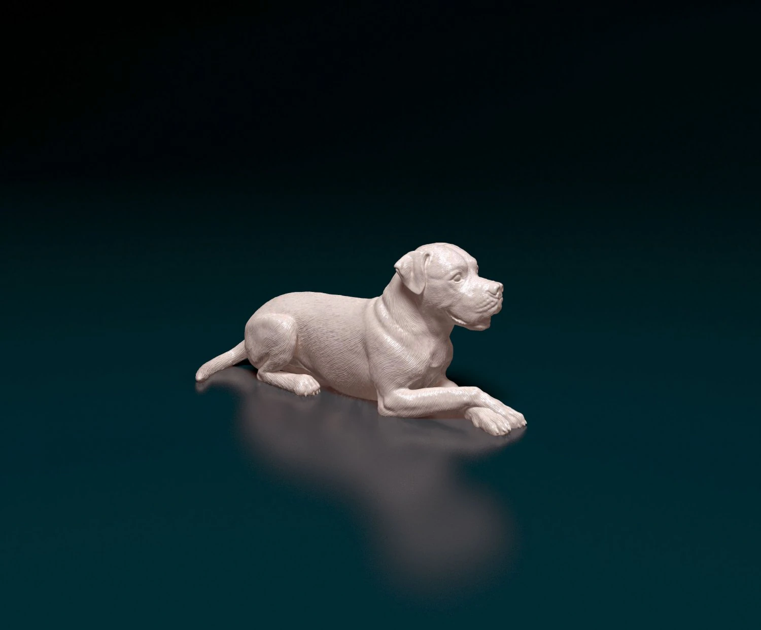 American Bulldog 05 3D Print Model .c4d .max .obj .3ds .fbx .stl .blend
