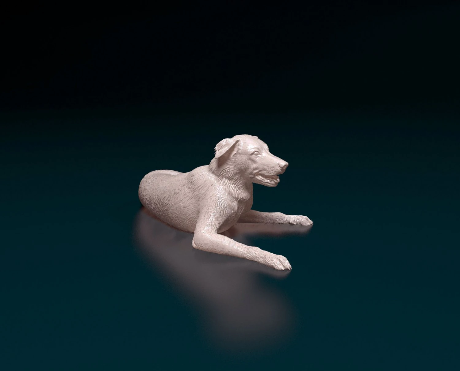 Border Collie 05 3D Print Model .c4d .max .obj .3ds .fbx .stl .blend