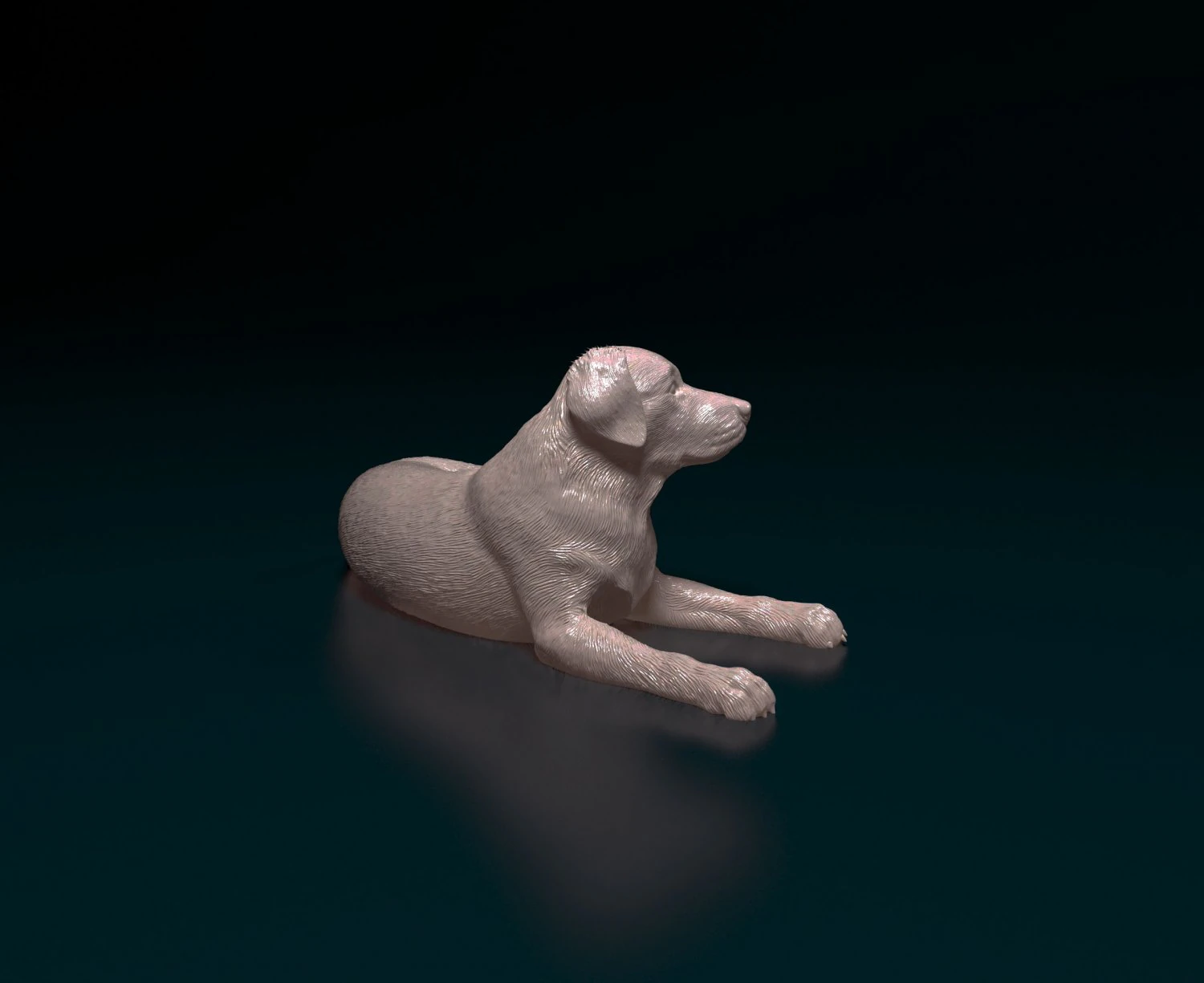 Labrador 04 3D Print Model .c4d .max .obj .3ds .fbx .stl .blend 
