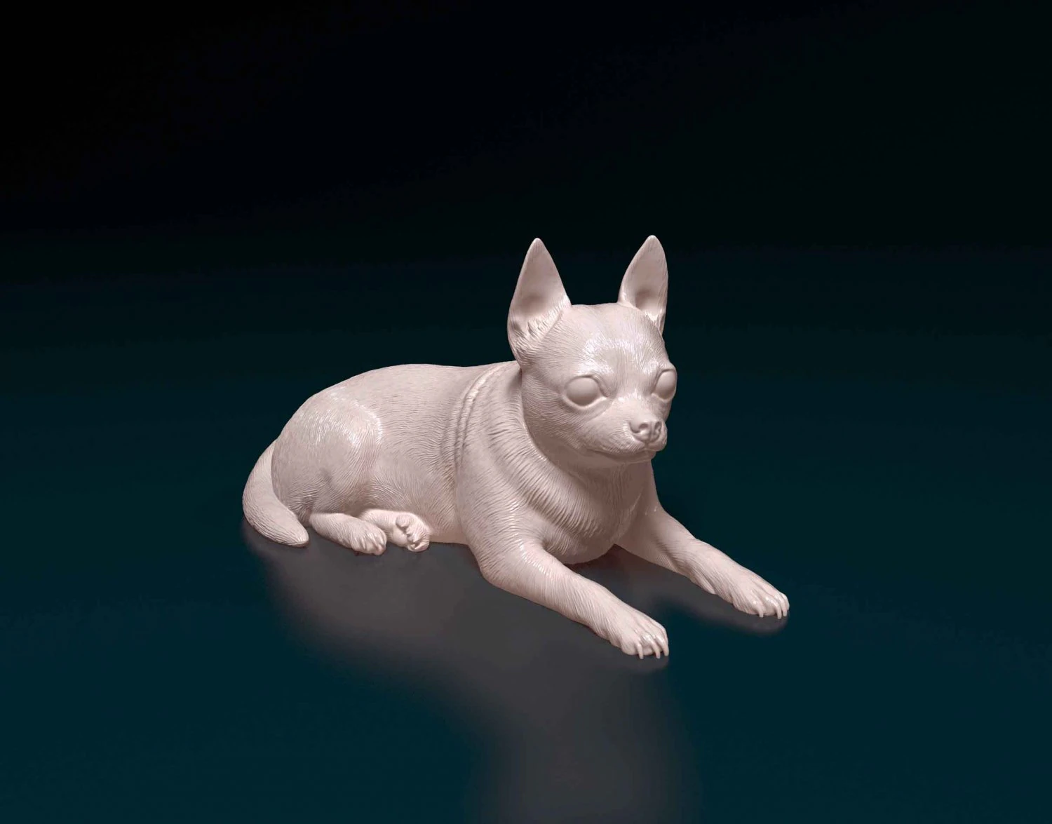 Chihuahua dog 08 3D Print Model .c4d .max .obj .3ds .fbx .stl .blend 