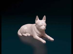 Chihuahua dog 08 Modelo de impresión 3D