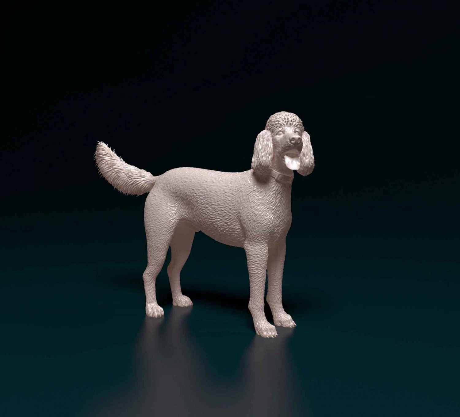 Poodle 06 3D Print Model .c4d .max .obj .3ds .fbx .stl .blend 