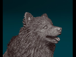 Japanese Spitz 3D-printmodel