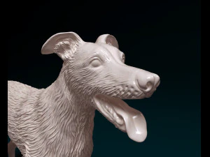 Greyhound wirehired 3D Print Model