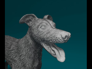 Greyhound wirehired Model do druku 3D
