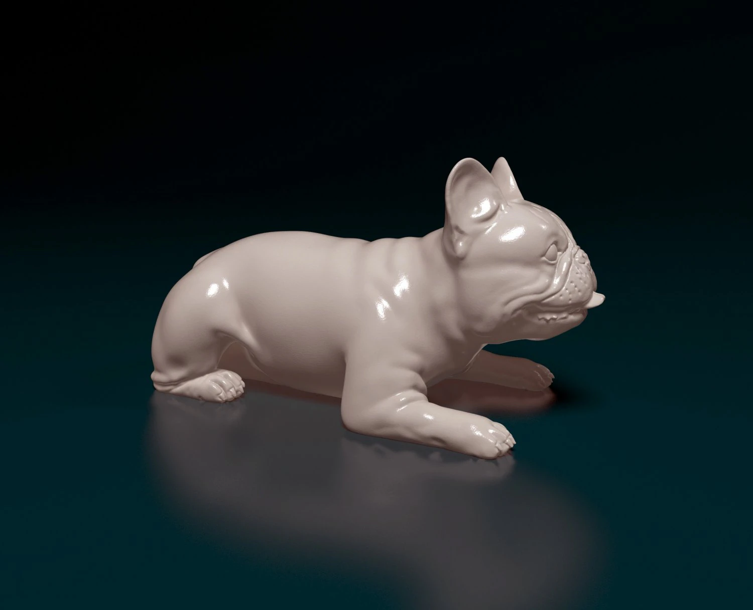 French bulldog 3D Print Model .c4d .max .obj .3ds .fbx .stl .blend