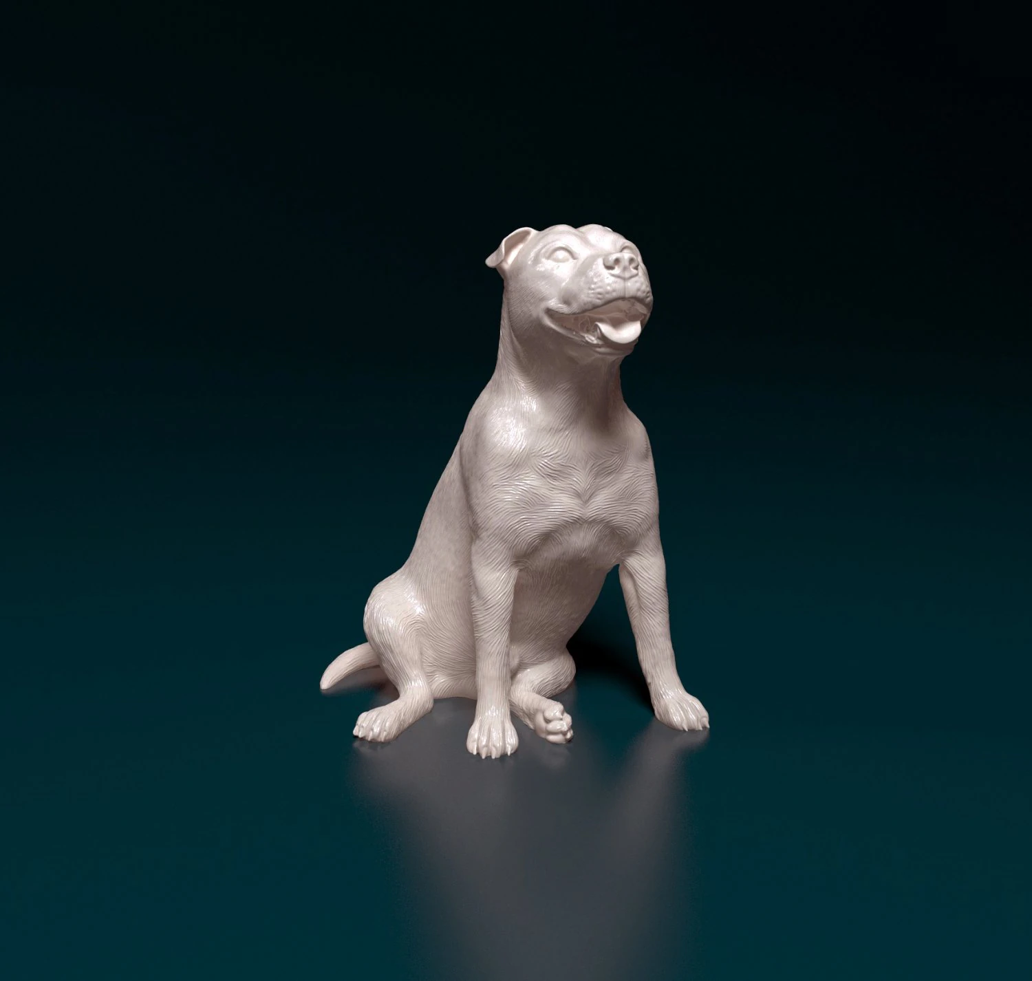 Staffordshire Bullterrier 08 3D Print Model .c4d .max .obj .3ds .fbx .stl .blend 