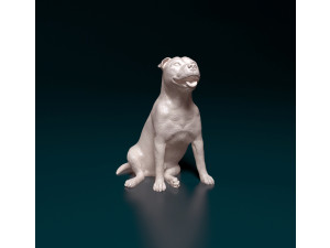 Staffordshire Bullterrier 08 3D Print Model