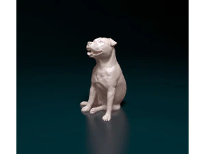 Staffordshire Bullterrier 08 3D Print Model