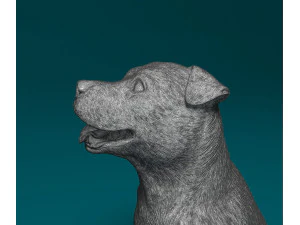 Staffordshire Bullterrier 08 3D Print Model