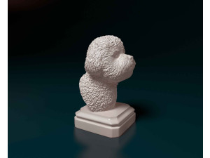 Bichon Frise bust 3D Print Model