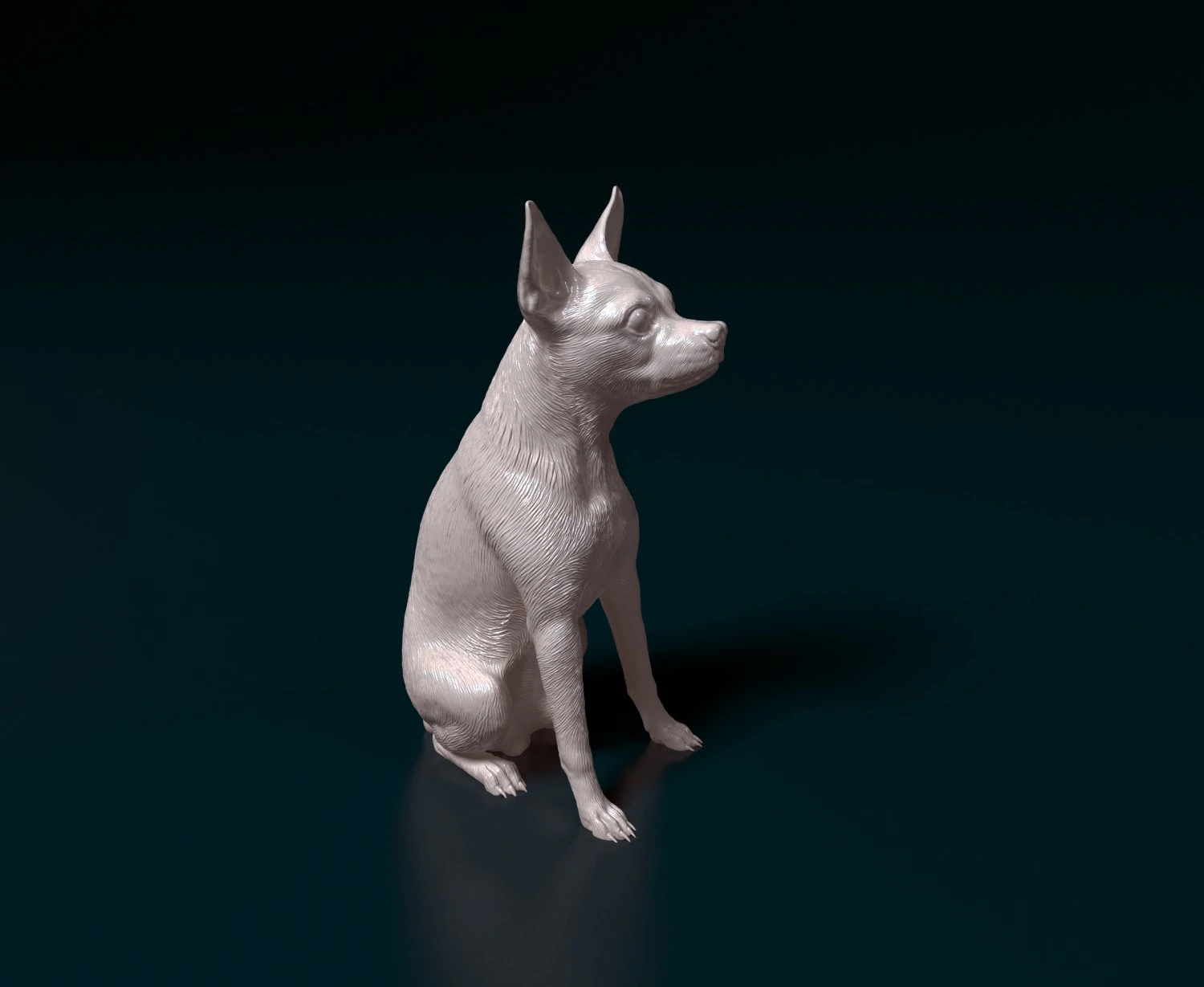 Toy terrier 3D Print Model .c4d .max .obj .3ds .fbx .stl .blend 