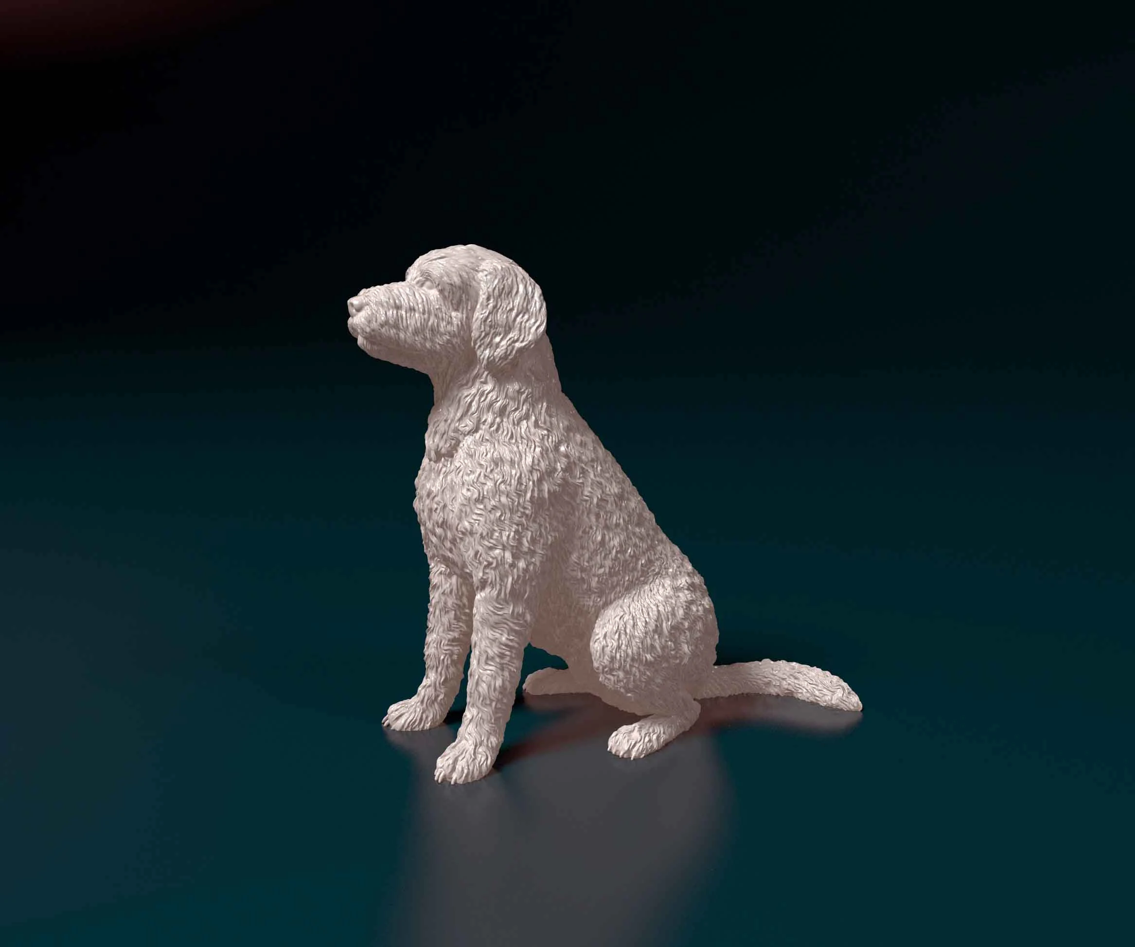 LabraDoodle 3D Print Model .c4d .max .obj .3ds .fbx .stl .blend 