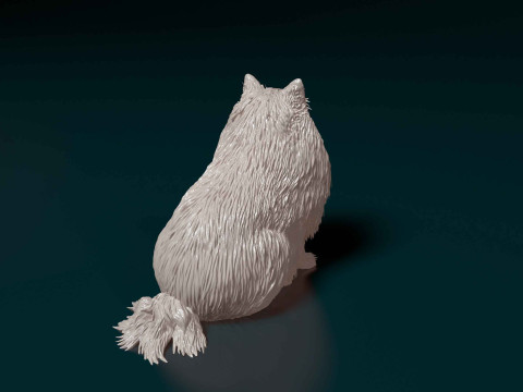 Pomeranian dog 3D प्रिंट मॉडल
