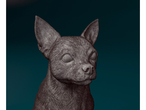 Chihuahua Pinscher Modelo de Impressão 3D