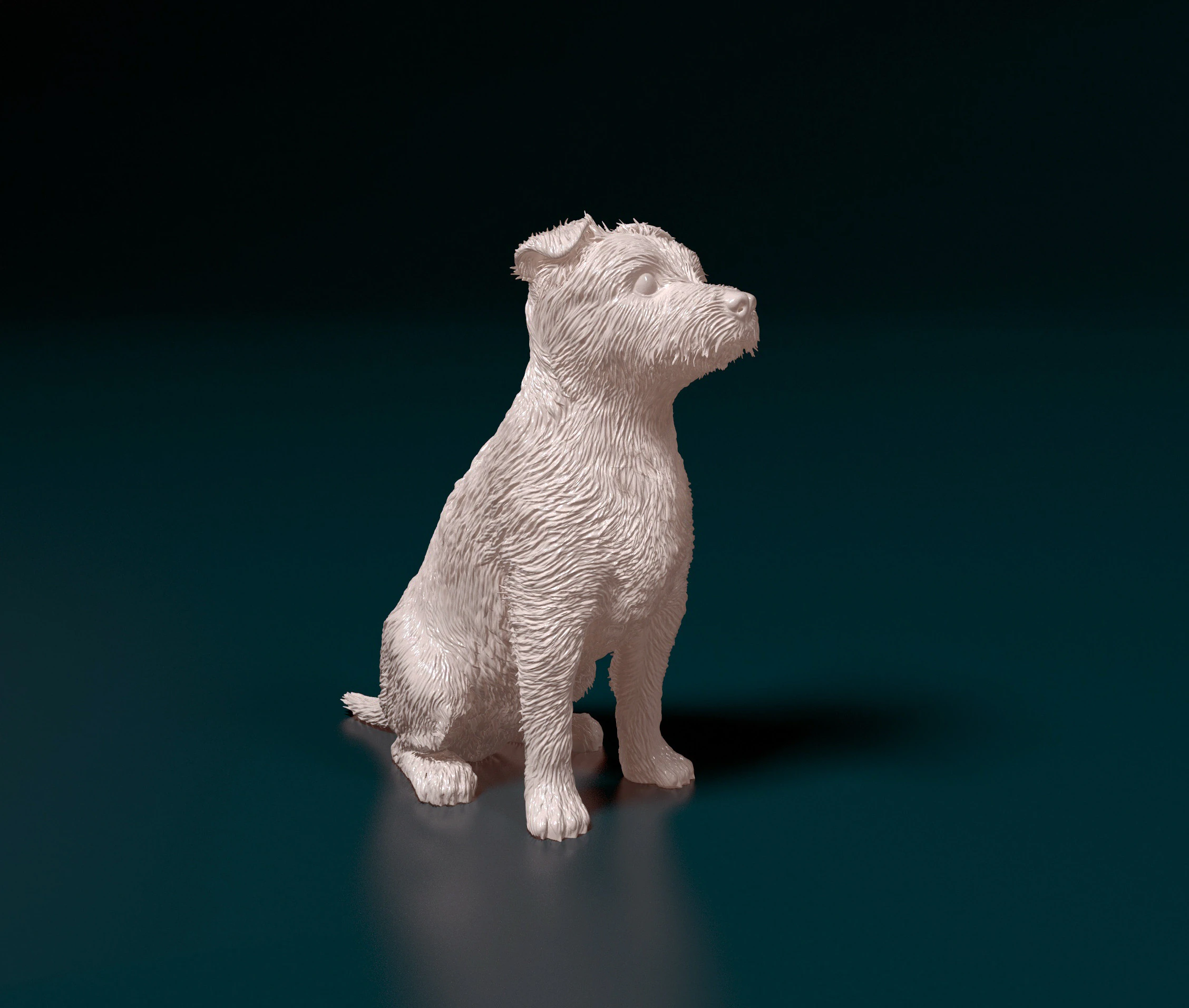Jack Russell terrier 3D Print Model .c4d .max .obj .3ds .fbx .stl .blend