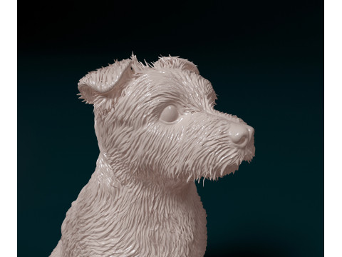 Jack Russell terrier Modello di stampa 3D