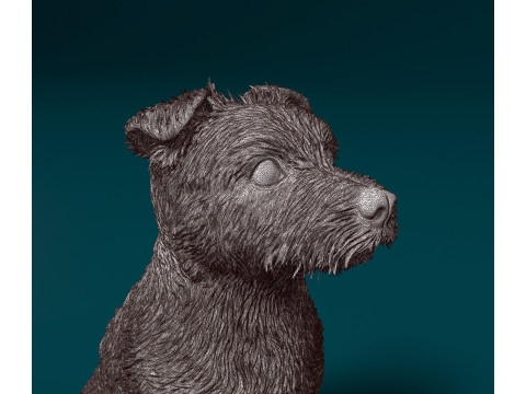 Jack Russell terrier Modello di stampa 3D