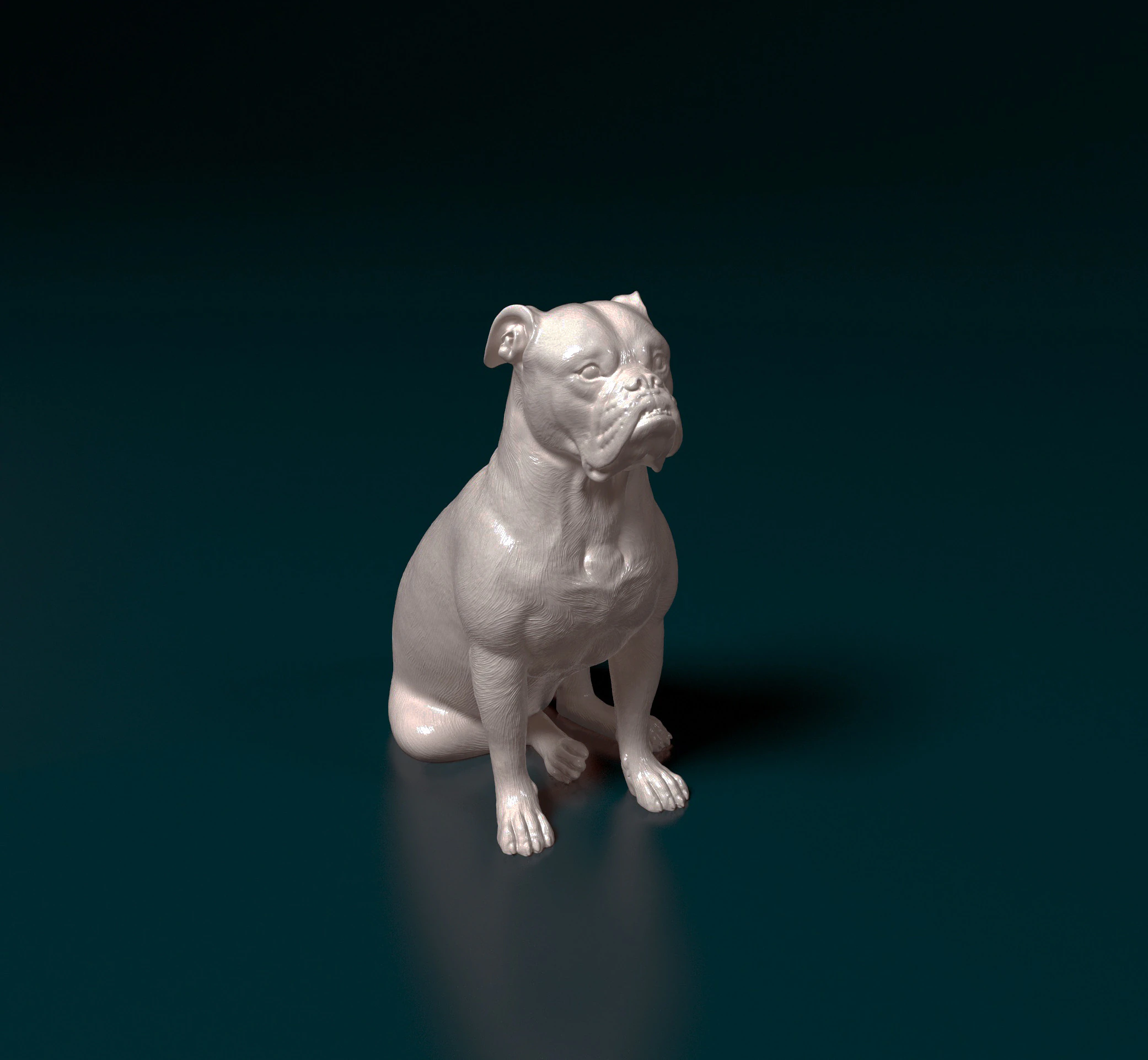 English Bulldog 3D Print Model .c4d .max .obj .3ds .fbx .stl .blend 