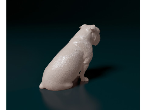 English Bulldog 3Dプリントモデル