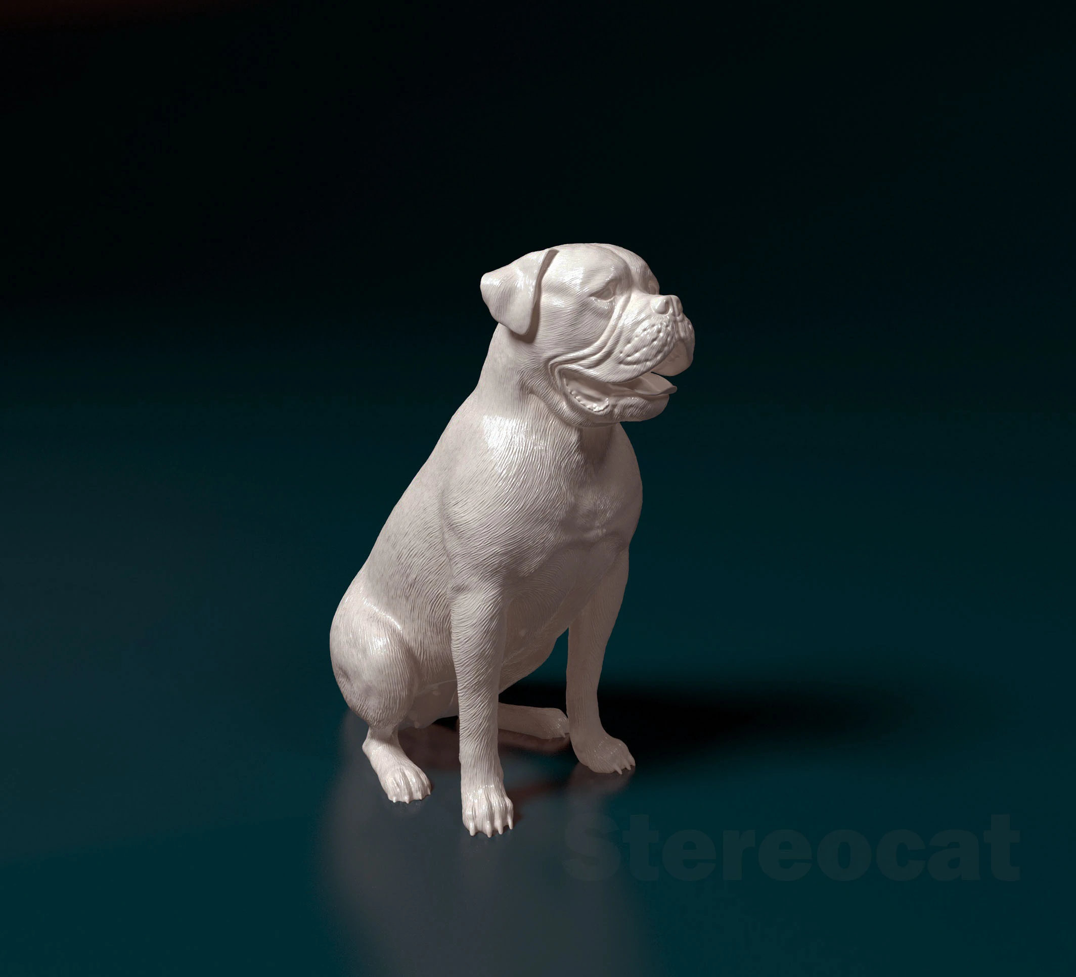 English Bulldog 3D Print Model .c4d .max .obj .3ds .fbx .stl .blend