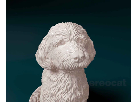 Old English sheepdog 3D Print Model