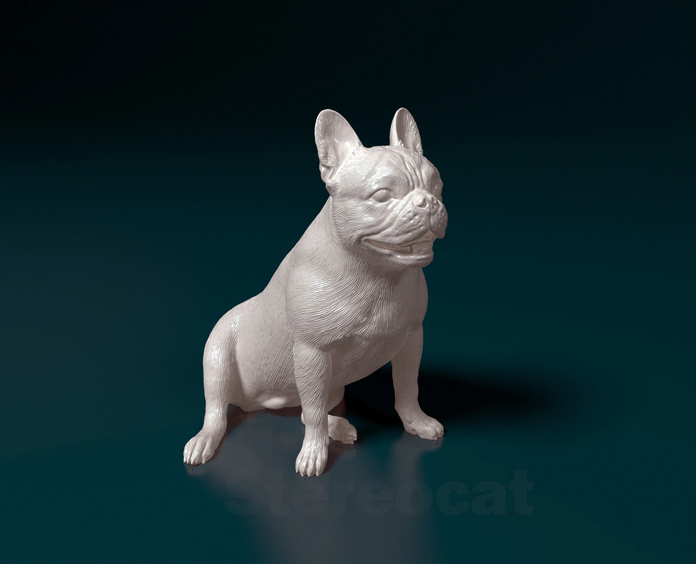 French Bulldog 3D Print Model .c4d .max .obj .3ds .fbx .stl .blend