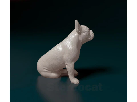 French Bulldog 014 3D Print Model