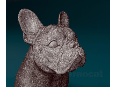 French Bulldog 014 Modelo de Impressão 3D