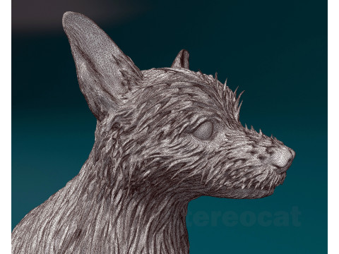 Chihuahua mix dog Modello di stampa 3D